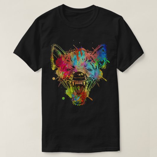 Colorful Laughing Hyena T-shirt (Design voorkant)