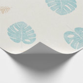 Colorful Leaf Floral Pattern Cadeaupapier (Hoek)
