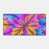 Colorful Leaf Pattern Bureaumat (Voorkant)
