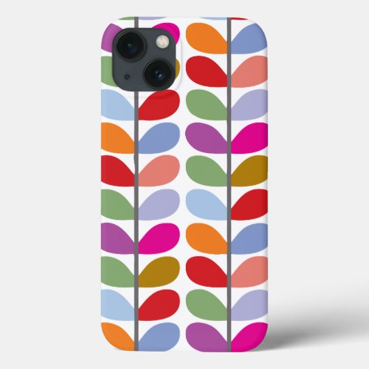 Colorful Leaf Pattern Case-Mate iPhone Case (Achterkant)