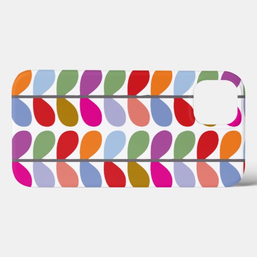 Colorful Leaf Pattern Case-Mate iPhone Case (Achterkant (horizontaal))