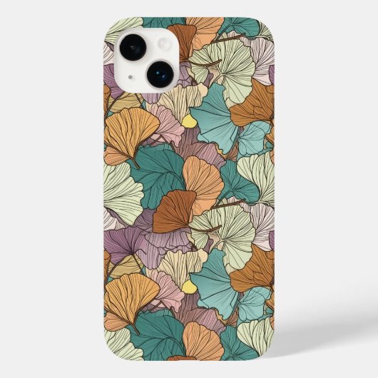 Colorful Leaf Pattern Case-Mate iPhone Case (Achterkant)