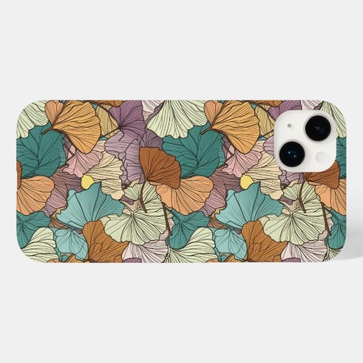 Colorful Leaf Pattern Case-Mate iPhone Case (Achterkant (horizontaal))