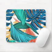 Colorful Leaf Pattern Muismat (Met muis)