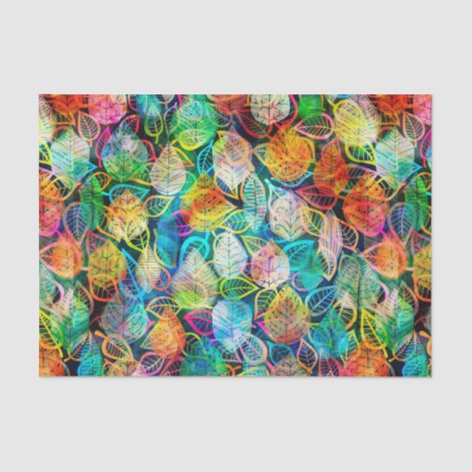 Colorful Leafs Tissuepapier (Voorkant)