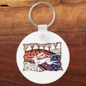 Colorful Leaping Hare Sleutelhanger (Voorkant)