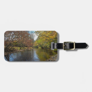 Colorful Leaves Herfst Reflections on Autumn Strea Bagagelabel