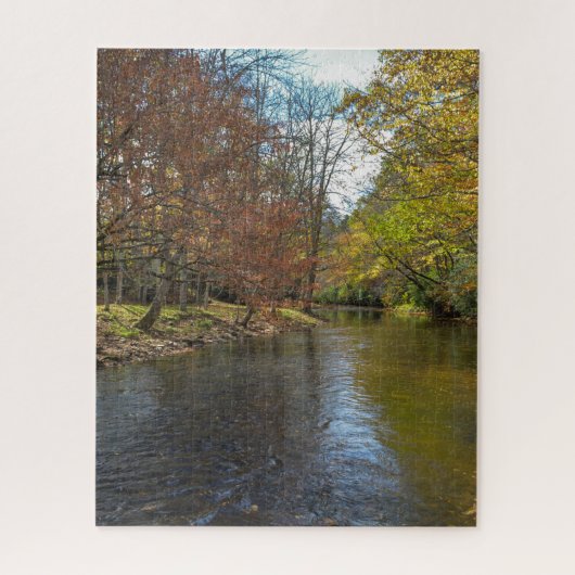 Colorful Leaves Herfst Reflections on Autumn Strea Legpuzzel (Verticaal)