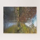 Colorful Leaves Herfst Reflections on Autumn Strea Legpuzzel (Horizontaal)