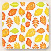 Colorful Leaves Pattern Bier Onderzetter (Voorkant)