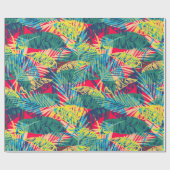 Colorful Leaves Pattern Cadeaupapier (Vlak)