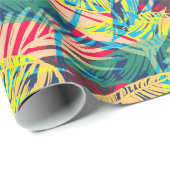 Colorful Leaves Pattern Cadeaupapier (Rol Hoek)