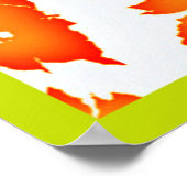 Colorful Leaves Pattern Poster (Hoek)