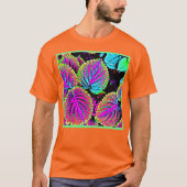 Colorful Leaves Pattern T-shirt (Voorkant)
