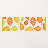 Colorful Leaves Pattern Yogamat (Voorkant (horizontaal))