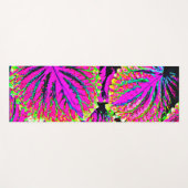 Colorful Leaves Pattern Yogamat (Voorkant (horizontaal))