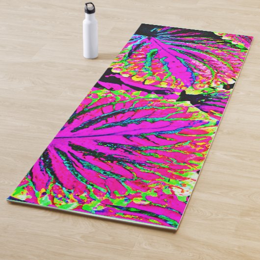 Colorful Leaves Pattern Yogamat (In situ)