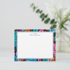 Colorful Leaves Personal Stationery Notitiekaartje