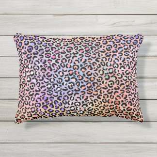 Colorful Leopard Accent Pillow Buitenkussen