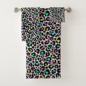 Colorful Leopard Pattern Bad Handdoek (Insitu)