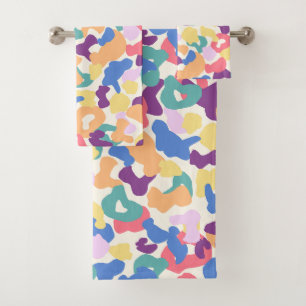 Colorful Leopard Pattern Bad Handdoek