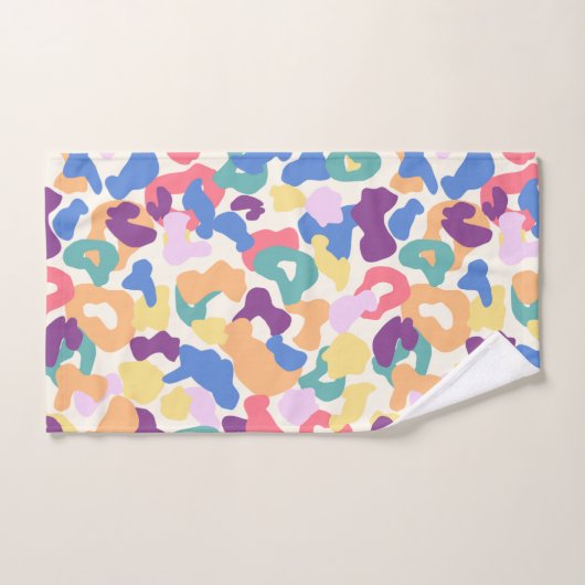 Colorful Leopard Pattern Bad Handdoek (Handdoek)