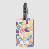 Colorful Leopard Pattern Bagagelabel (Voorkant (verticaal))