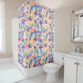 Colorful Leopard Pattern Douchegordijn (In situ)