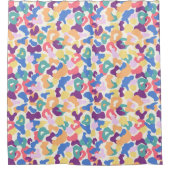 Colorful Leopard Pattern Douchegordijn (Voorkant)