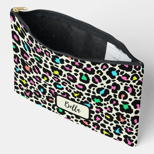 Colorful Leopard Pattern Etui (Open)