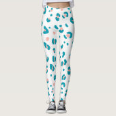 Colorful Leopard Pattern Leggings (Voorkant)