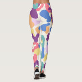 Colorful Leopard Pattern Leggings (Achterkant)