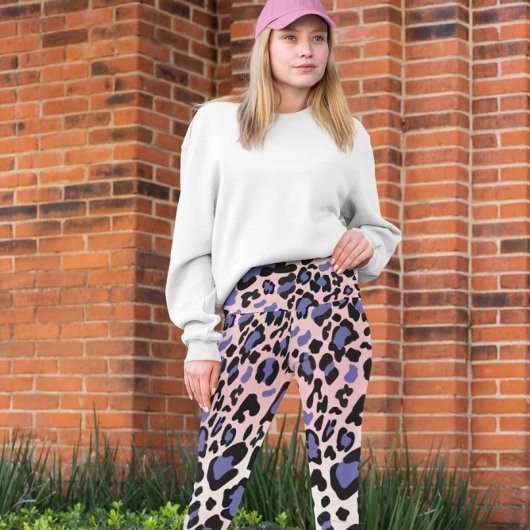 Colorful Leopard Pattern Leggings