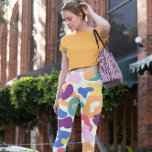 Colorful Leopard Pattern Leggings<br><div class="desc">Uniek luipaardpatroon zo'n opvallend ontwerp voor luipaardliefhebbers.</div>