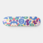 Colorful Leopard Pattern Persoonlijk Skateboard (Horizontaal)