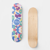 Colorful Leopard Pattern Persoonlijk Skateboard (Voorkant)