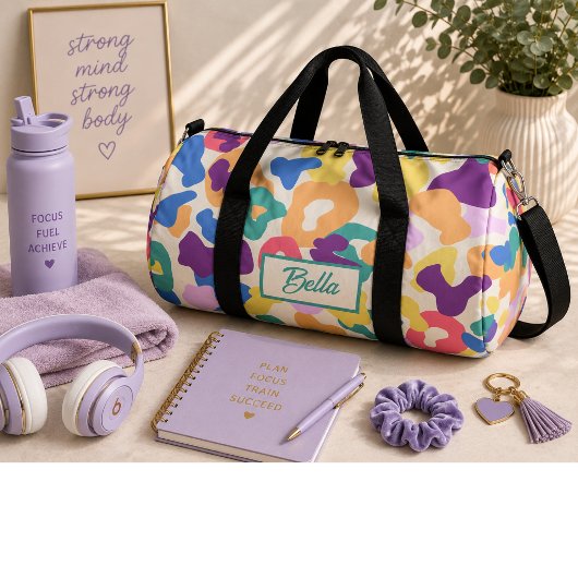 Colorful Leopard Pattern Plunjezak