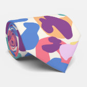 Colorful Leopard Pattern Stropdas (Opgerold)