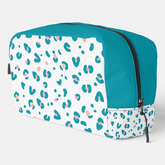 Colorful Leopard Pattern Toilettasje (Rechterhoek)