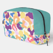 Colorful Leopard Pattern Toilettasje (Rechterhoek)