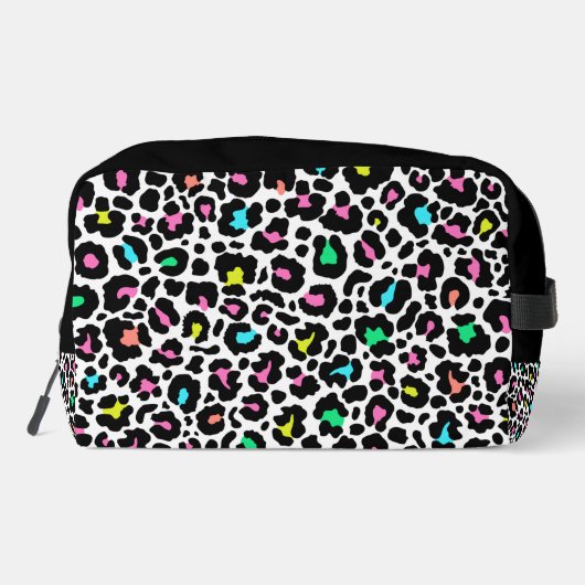 Colorful Leopard Pattern Toilettasje (Achterkant)