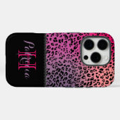 Colorful Leopard Print & Black Diamonds Case-Mate iPhone Case (Achterkant (horizontaal))