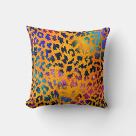 Colorful Leopard Print Sierkussen