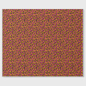Colorful Leopard Print Wrapping Paper Cadeaupapier (Vlak)