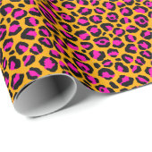 Colorful Leopard Print Wrapping Paper Cadeaupapier (Rol Hoek)