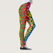 Colorful Leopard Skin Pattern #12 Leggings (Rechts)