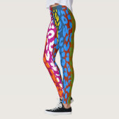 Colorful Leopard Skin Pattern #12 Leggings (Links)