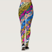 Colorful Leopard Skin Pattern #29 Leggings (Achterkant)