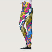 Colorful Leopard Skin Pattern #29 Leggings (Links)