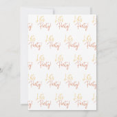 Colorful Let's Party Casual Reception Elopement Kaart (Achterkant)